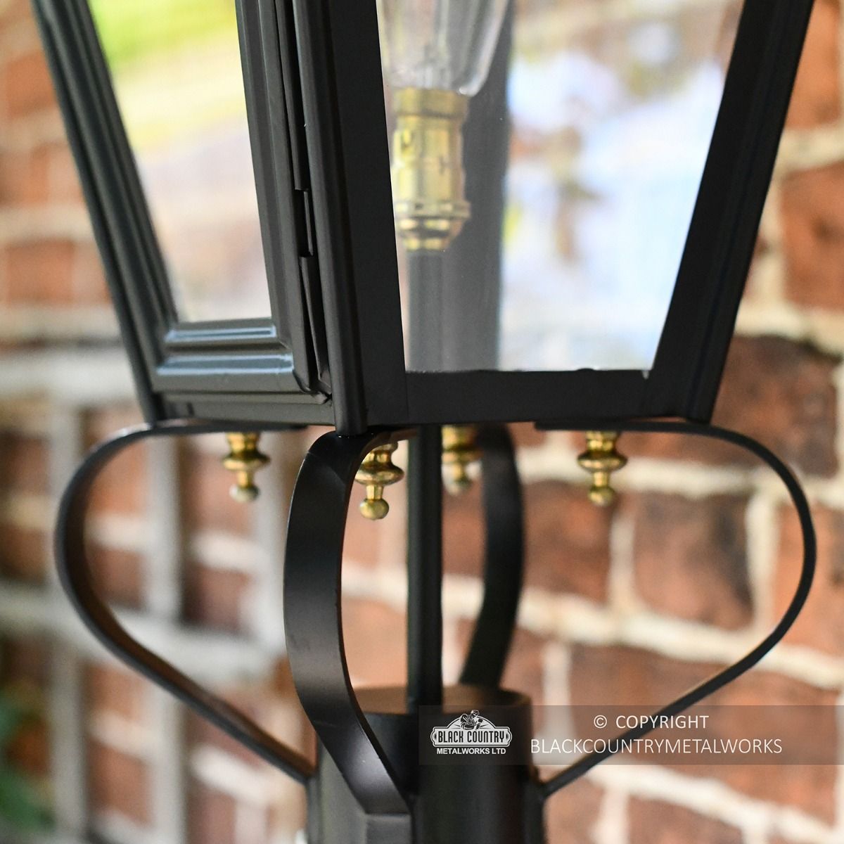 Close-up of the Brass Features on the Bottom of the Lantern