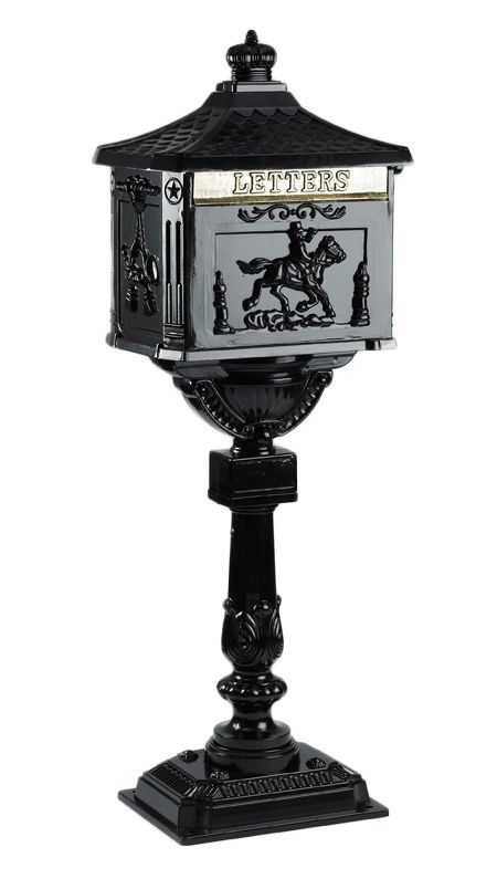 “Ebonite” Black Huntingdon Post Box