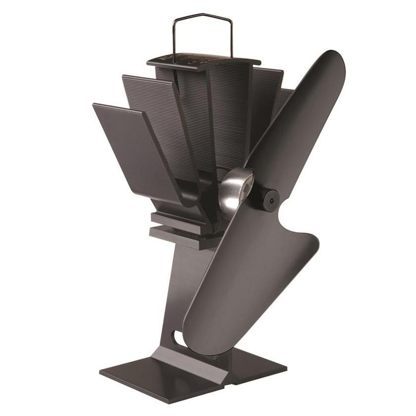 Eco Wood Stove Fan Finished in Black 