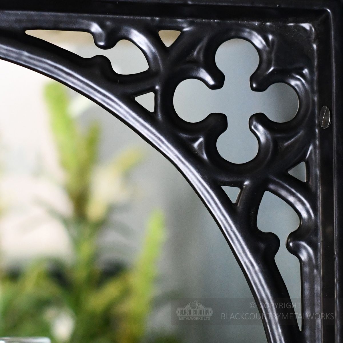 Close-up of the Design on the "Coalbrookdale" Shelf Bracket Close-up of the Design on the "Coalbrookdale" Shelf Bracket