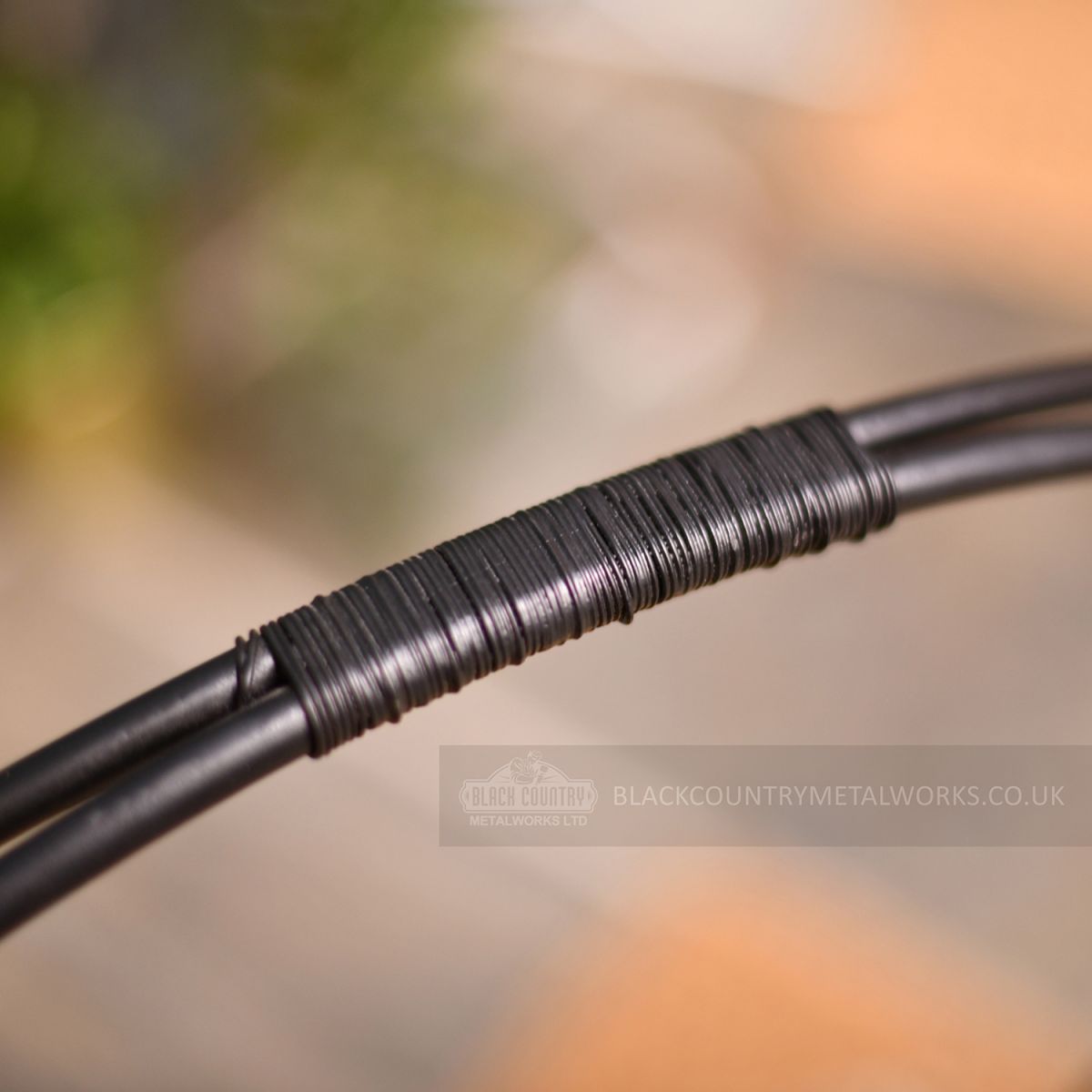 Close-up of the Handle on the Log Holder