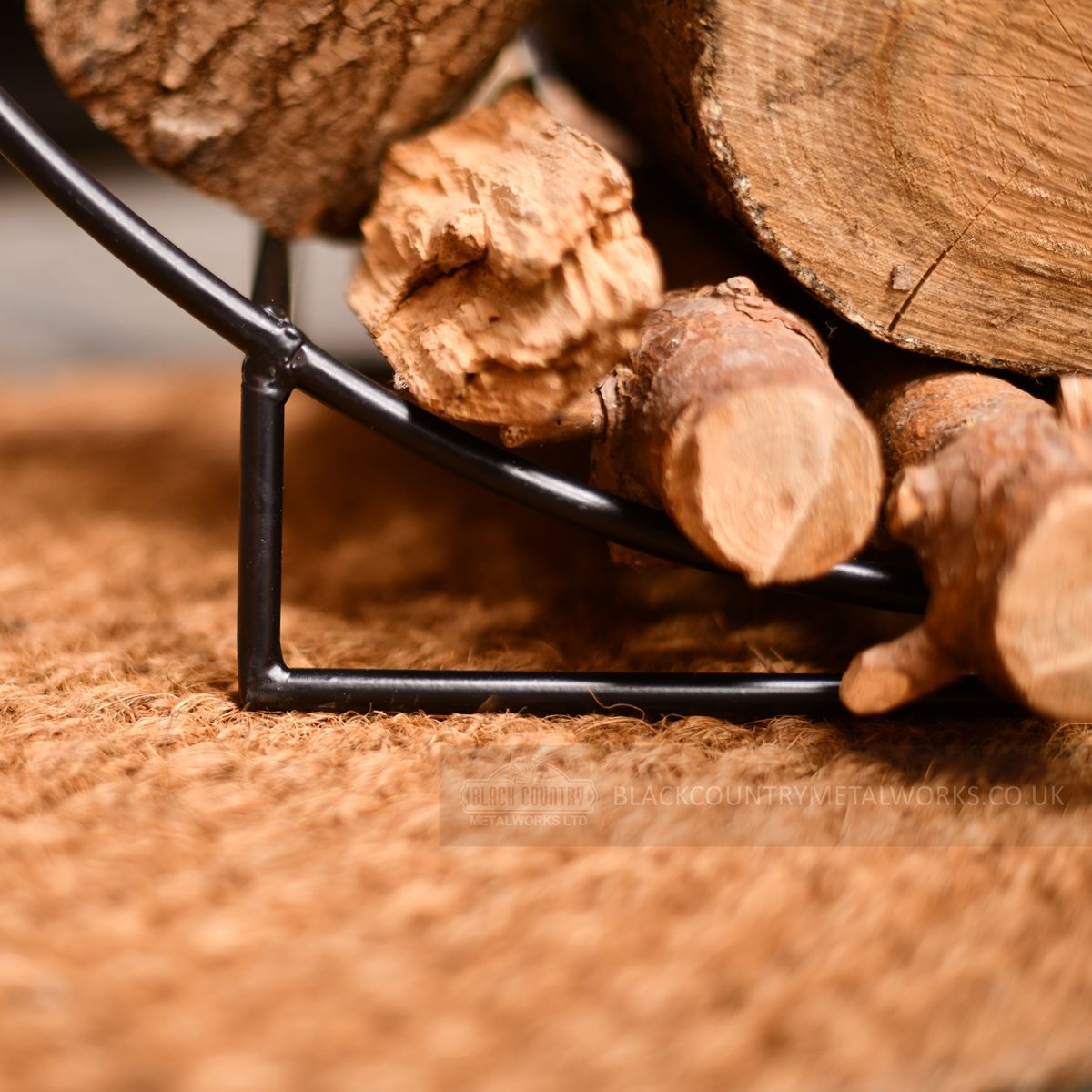 Close-up of the Base of the Log Holder in Situ