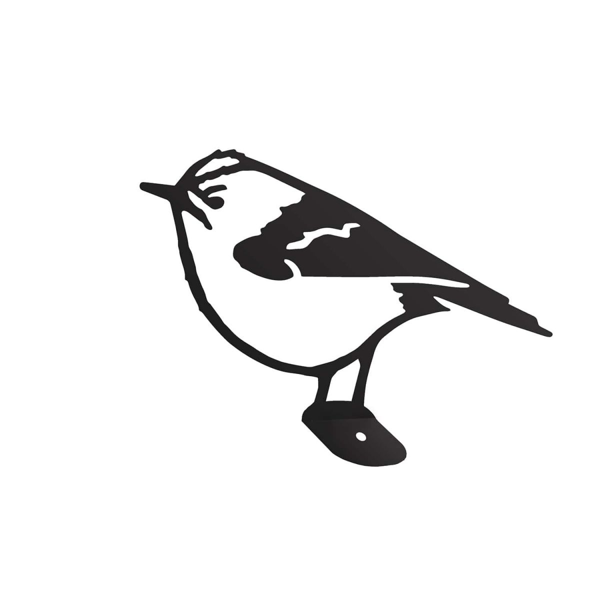 Close-Up of Black Goldcrest Steel Fence Topper