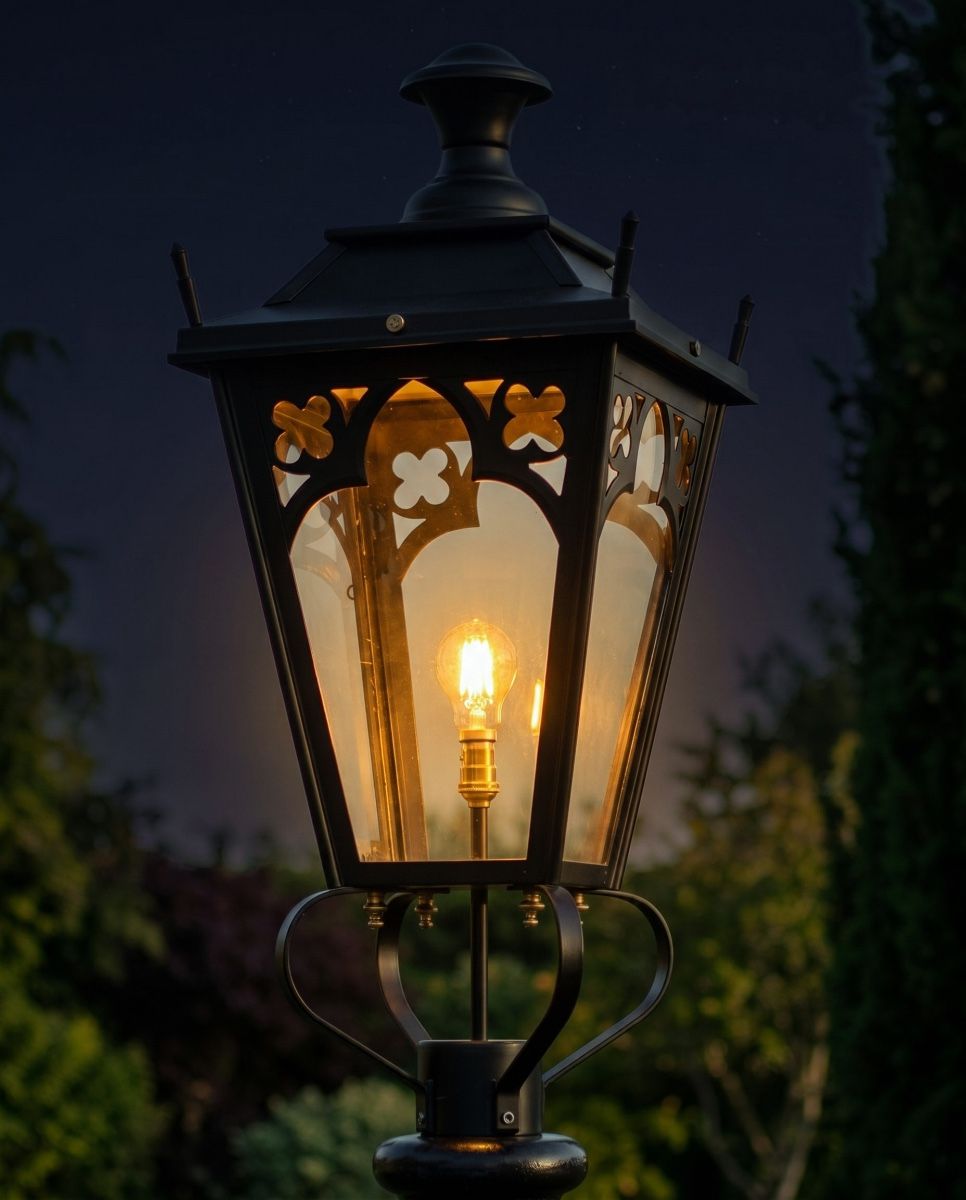 Black Gothic Lantern 70cm Digital Illustration At Night