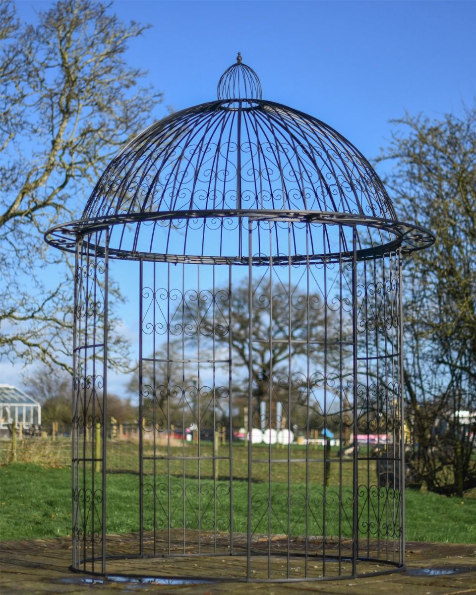 Black "Alaina" Gazebo In Situ 