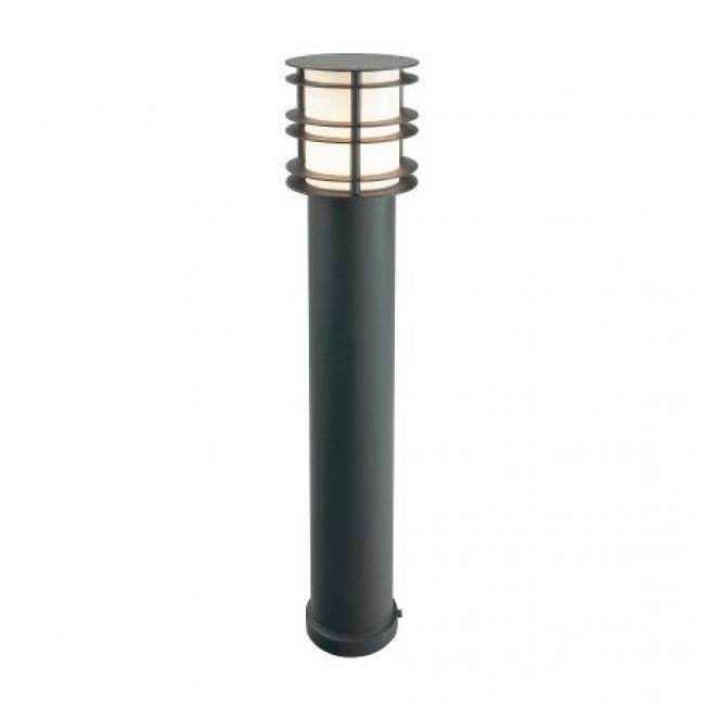 Heavy Duty Steel Bollard Light Finished in Black