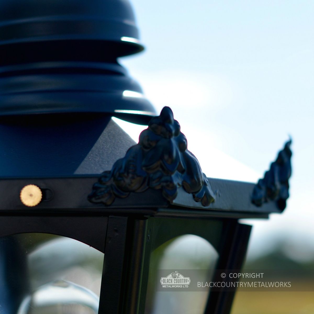 Black Hexagonal Lantern Lantern Decorations