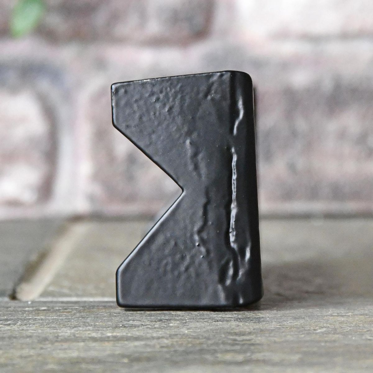 View of the Depth on the Black "Honeycomb" Cast Iron Air Brick 