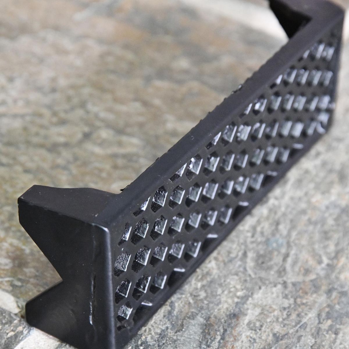 Top View of the Black "Honeycomb" Cast Iron Air Brick 