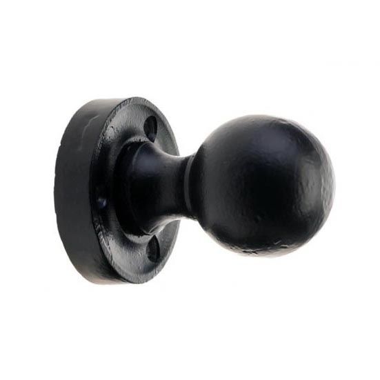 Black Iron Ball Mortice Knobs