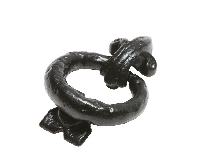 "Hylmland" Rustic Iron Fleur de Lys Door Knocker
