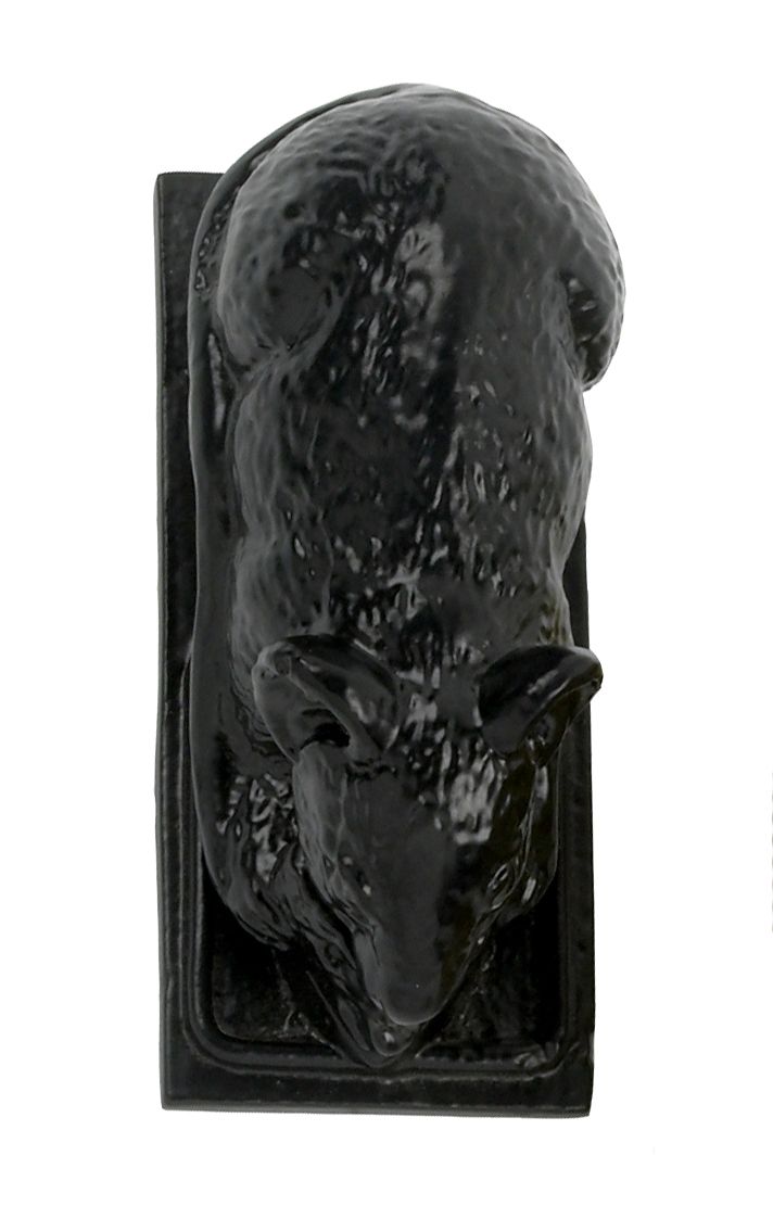 Black Brass Dormouse Door Knocker Black Brass Dormouse Door Knocker