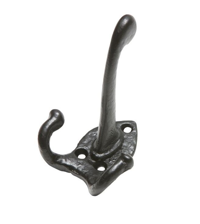 "Covenby" Black Iron Three Prong Coat Hook