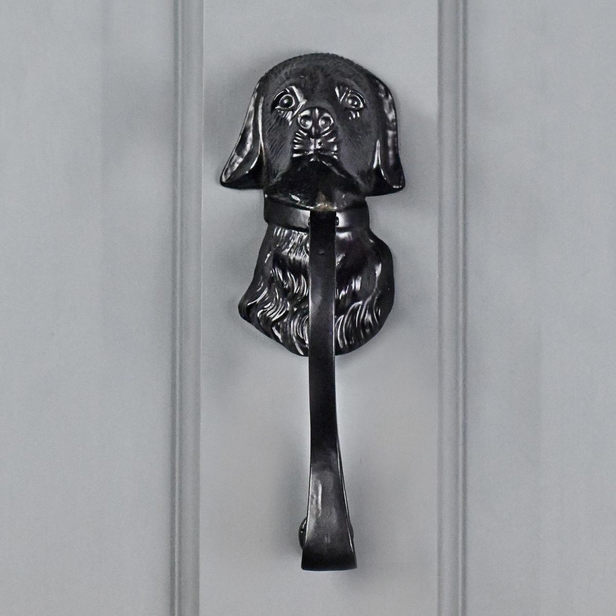 Black Dog Door Knocker