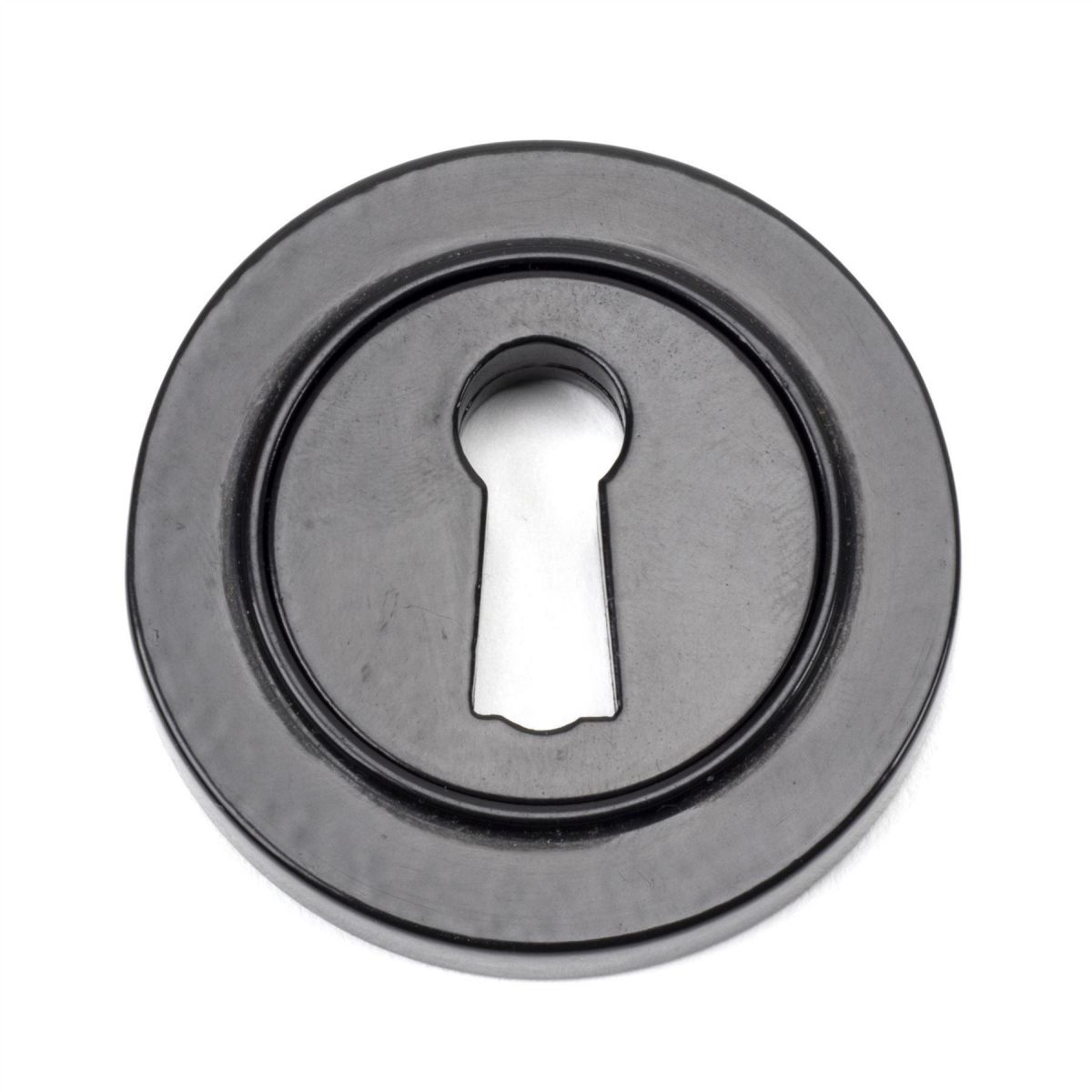 Black Iron Round Escutcheon Keyhole Black Iron Round Escutcheon Keyhole
