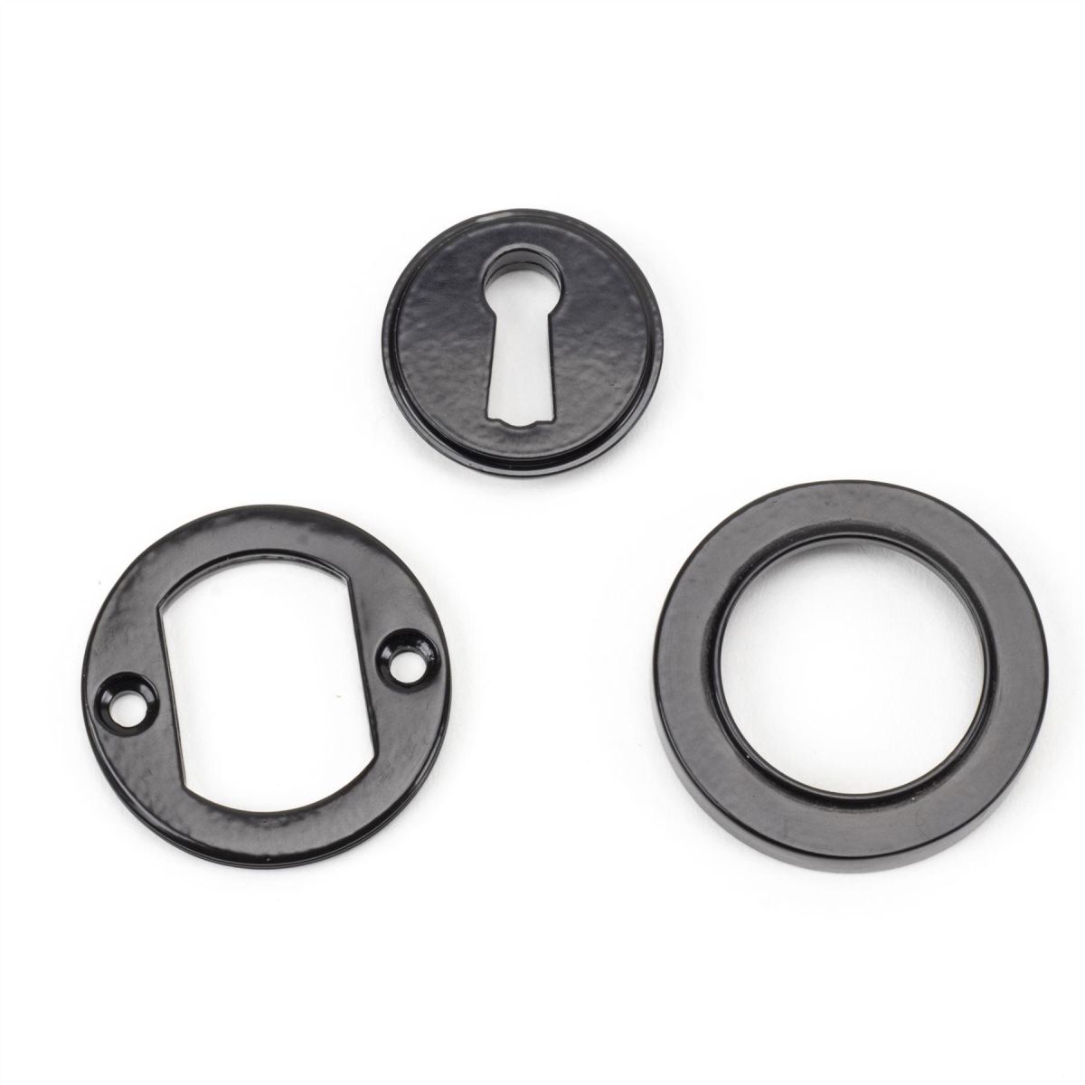 Black Iron Round Escutcheon Parts Black Iron Round Escutcheon Parts