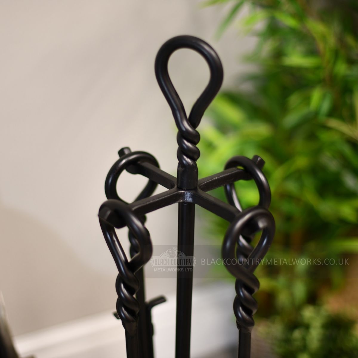 Black Iron Twist Fireside Companion Set