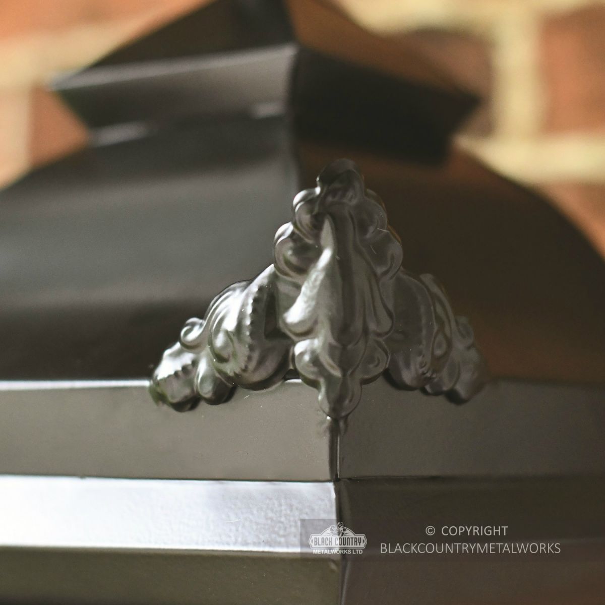 Black Lantern Decorative Ear Finial