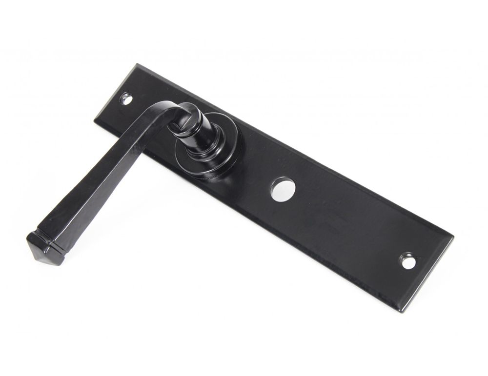 "Ravenscroft" Black Large Simplistic Lever Handle With Bathroom Lock