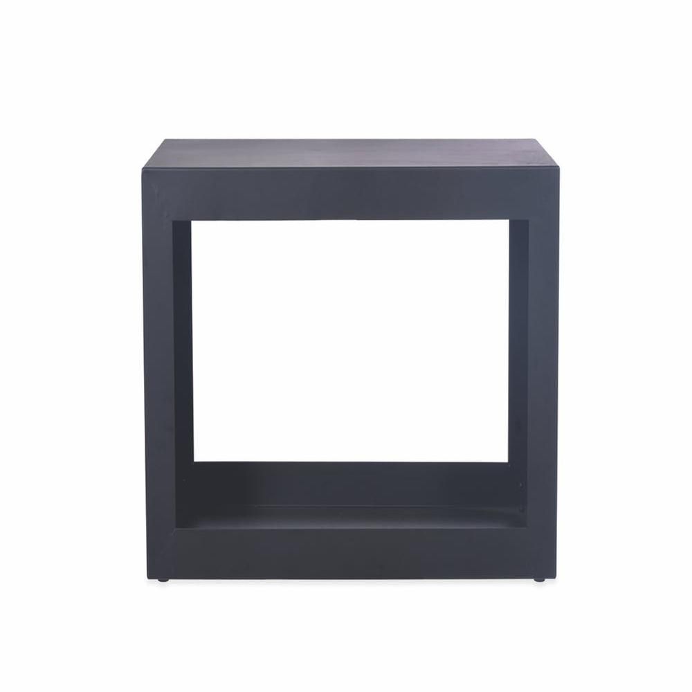 Metal Log Holder Stool in a Black Finish