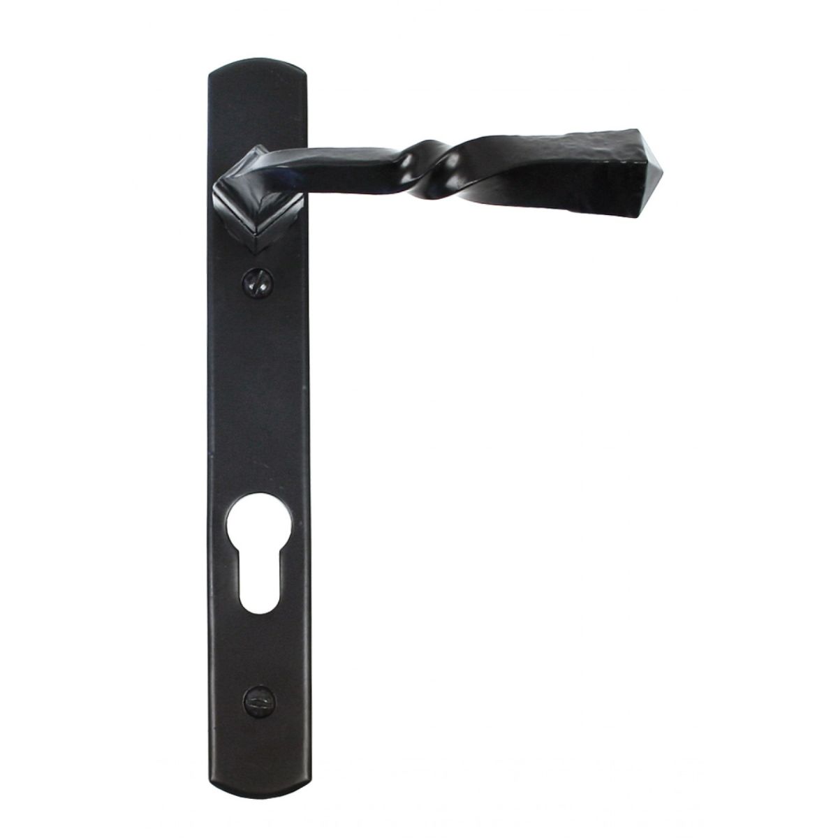 "Celtic" Black Narrow Lever Handles With Twisted Handle