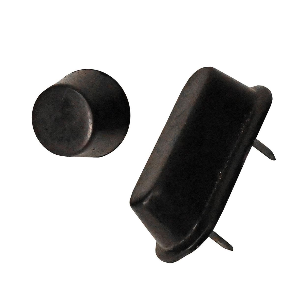 Close-up of the Round and Oblong Nylon Nail-In Buffers Close-up of the Round and Oblong Nylon Nail-In Buffers