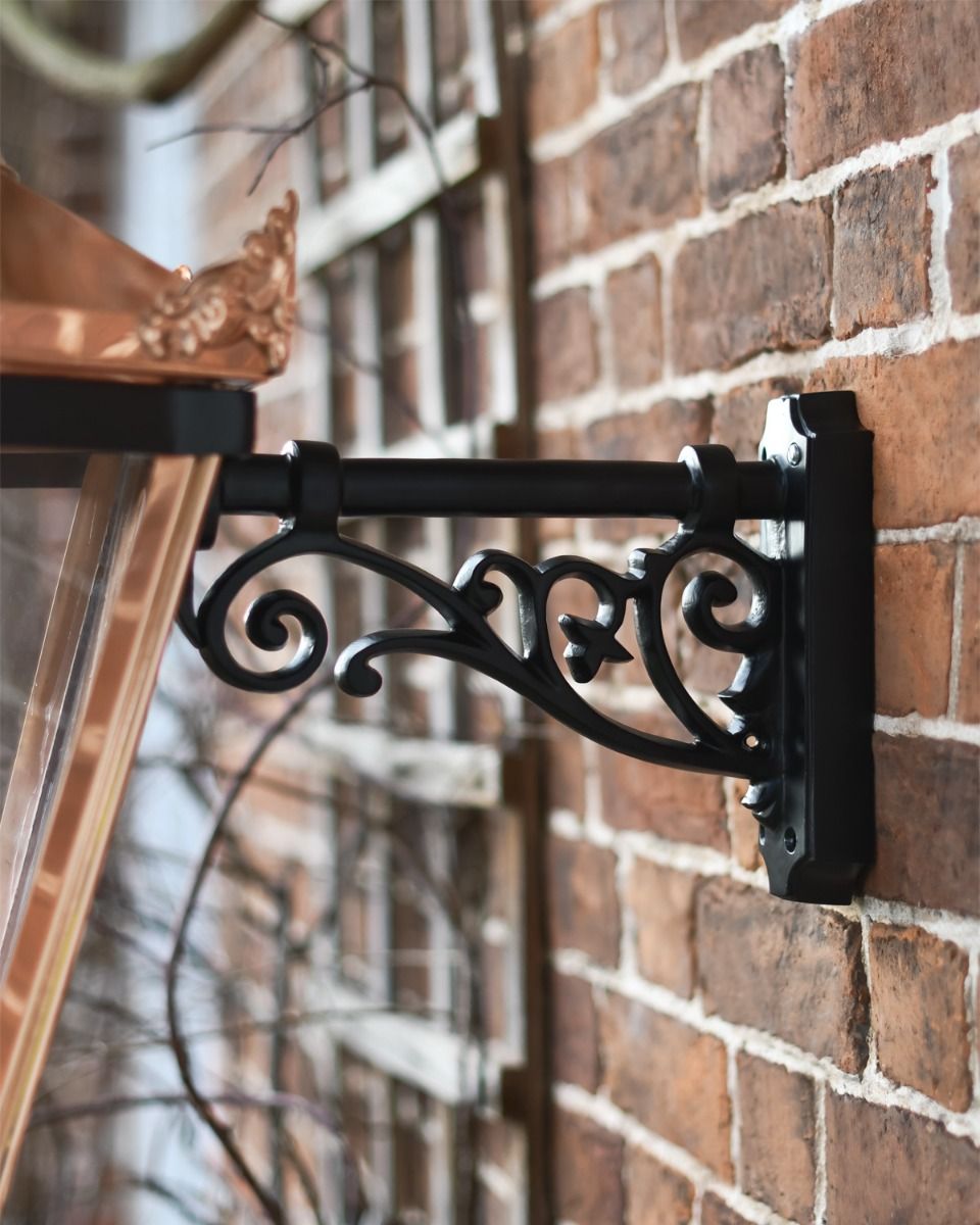 Copper "Brampton" Hexagonal Lantern With Bracket  Copper "Brampton" Hexagonal Lantern With Bracket
