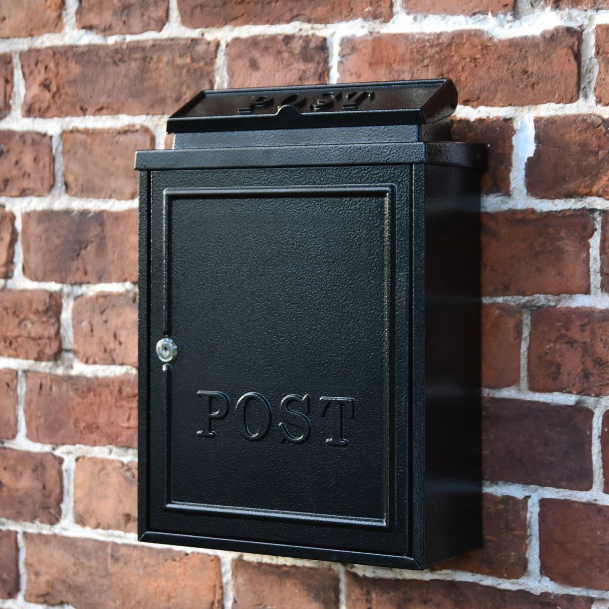 Black "Oxford" Wall Mounted Post Box