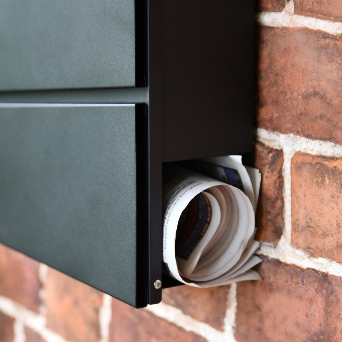 Close-Up of Newspaper Holder