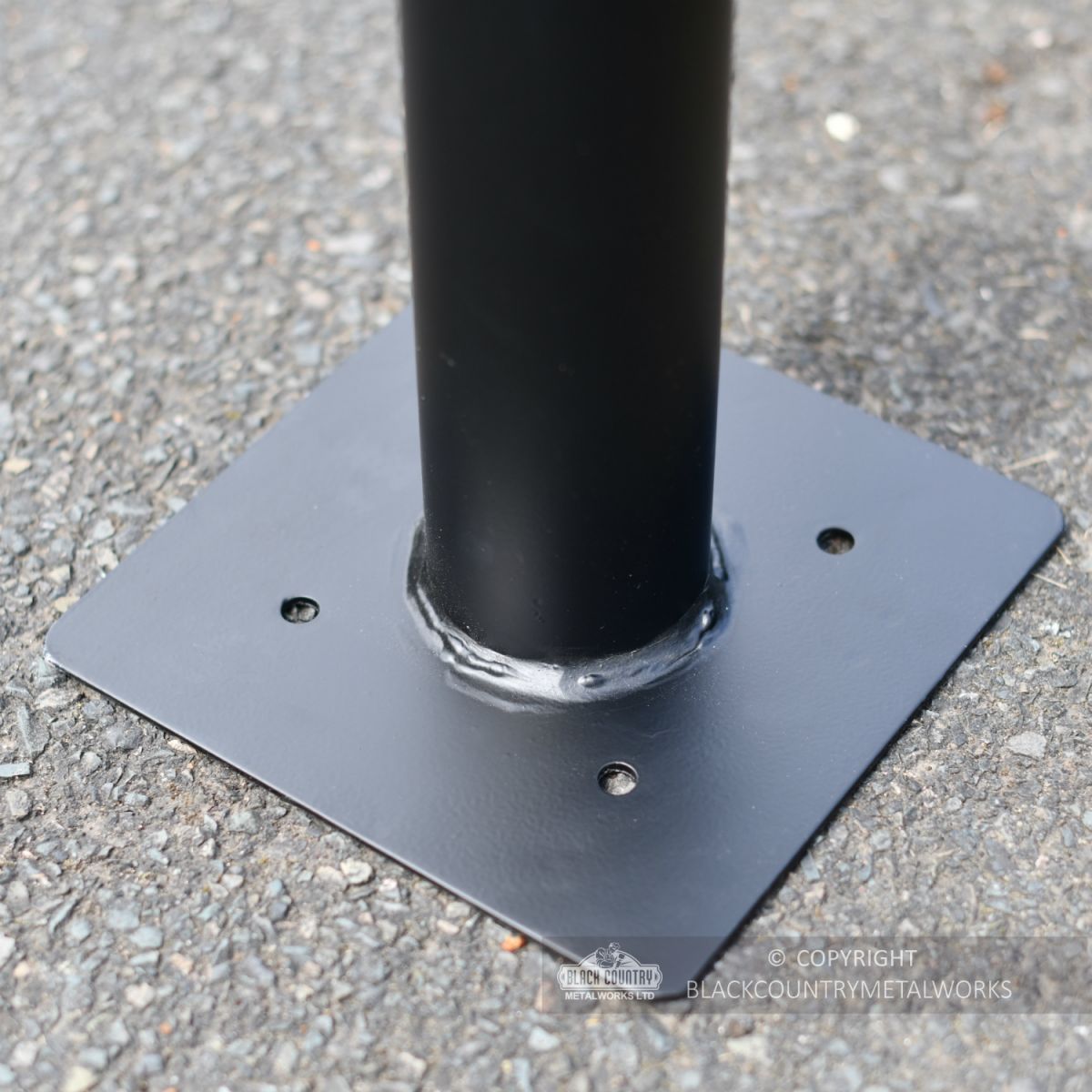 Black Post Box Stand