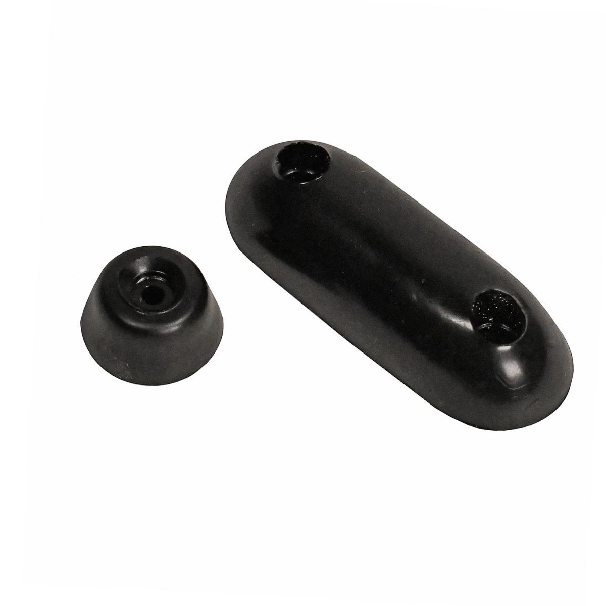 Round & Oblong Black Rubber Buffer