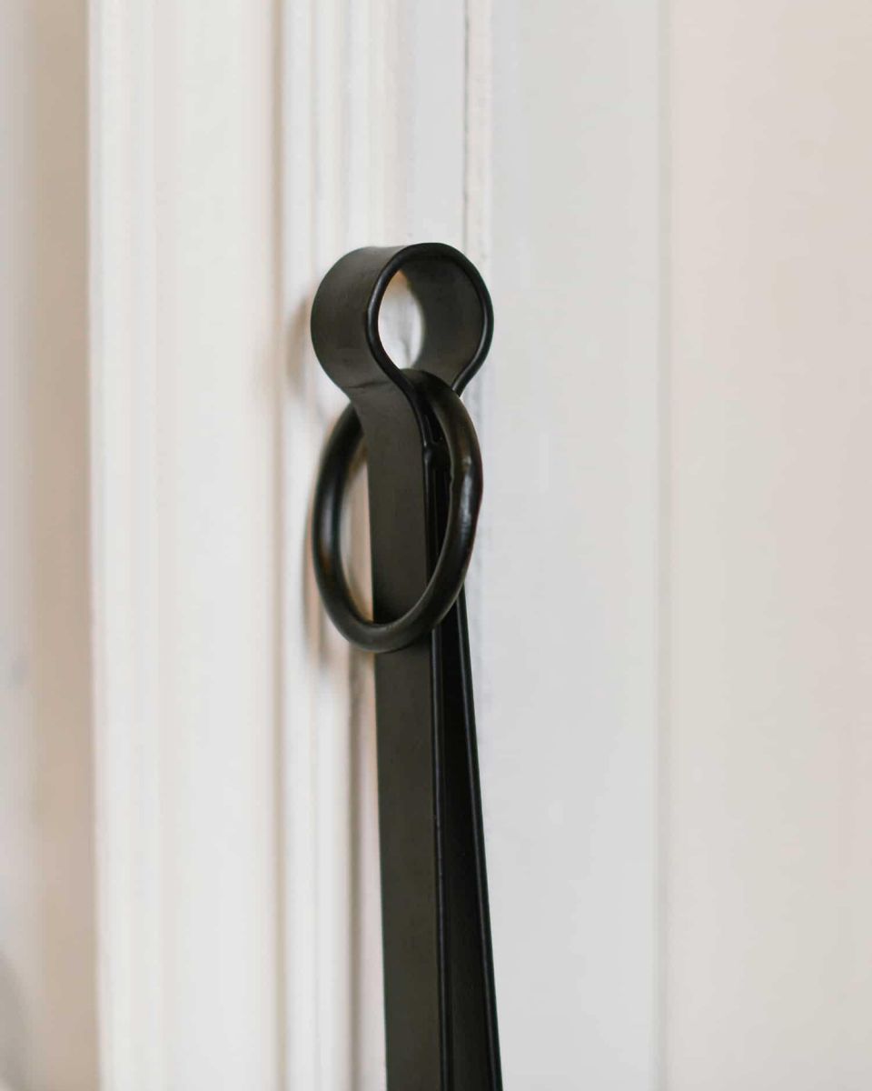 Close-Up of Looped Handle for Fireside Tongs Close-Up of Looped Handle for Fireside Tongs