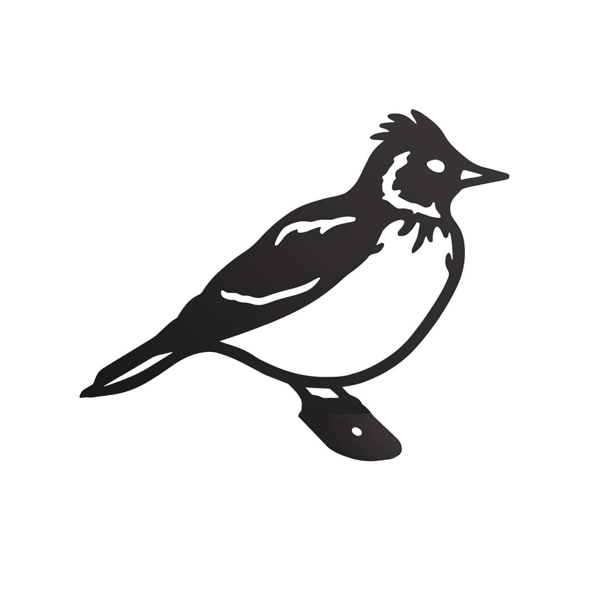 Close-Up of Black Skylark Steel Fence Topper Close-Up of Black Skylark Steel Fence Topper