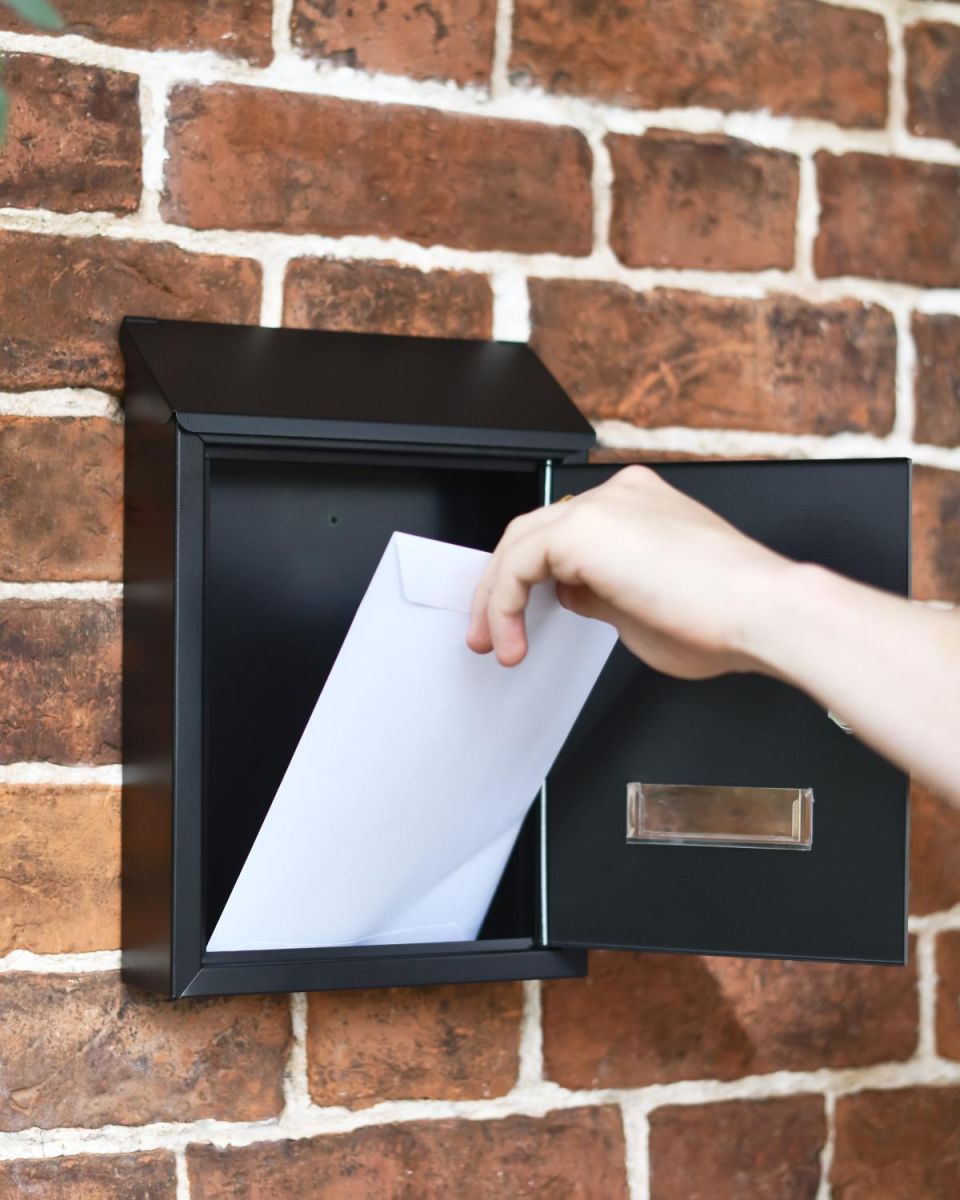 Front Opening Door on the Wall Mounted Post Box Front Opening Door on the Wall Mounted Post Box