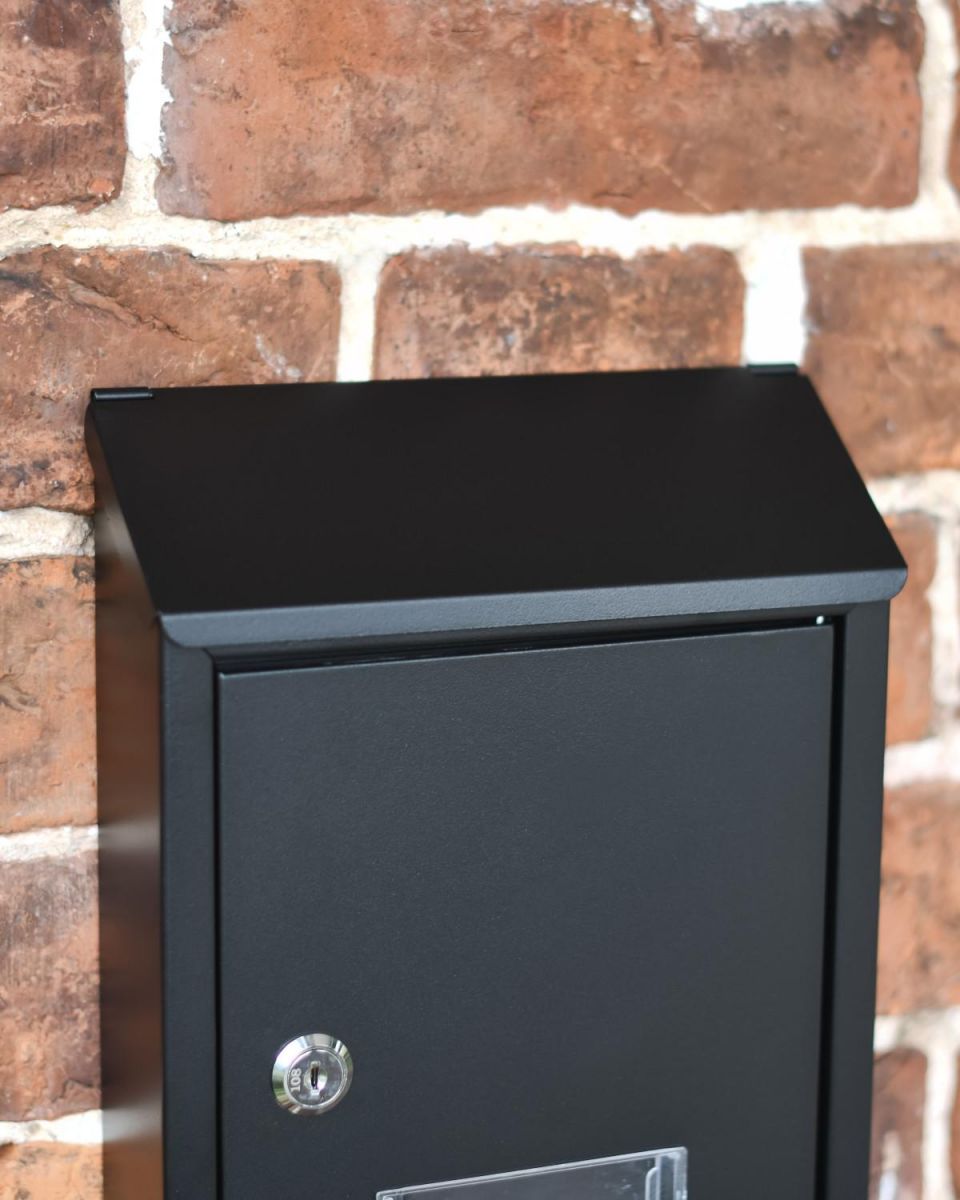 Top Opening Lid on the Wall Mounted Post Box Top Opening Lid on the Wall Mounted Post Box