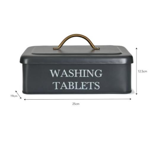 Black Washing Tablets Storage Box Measurements