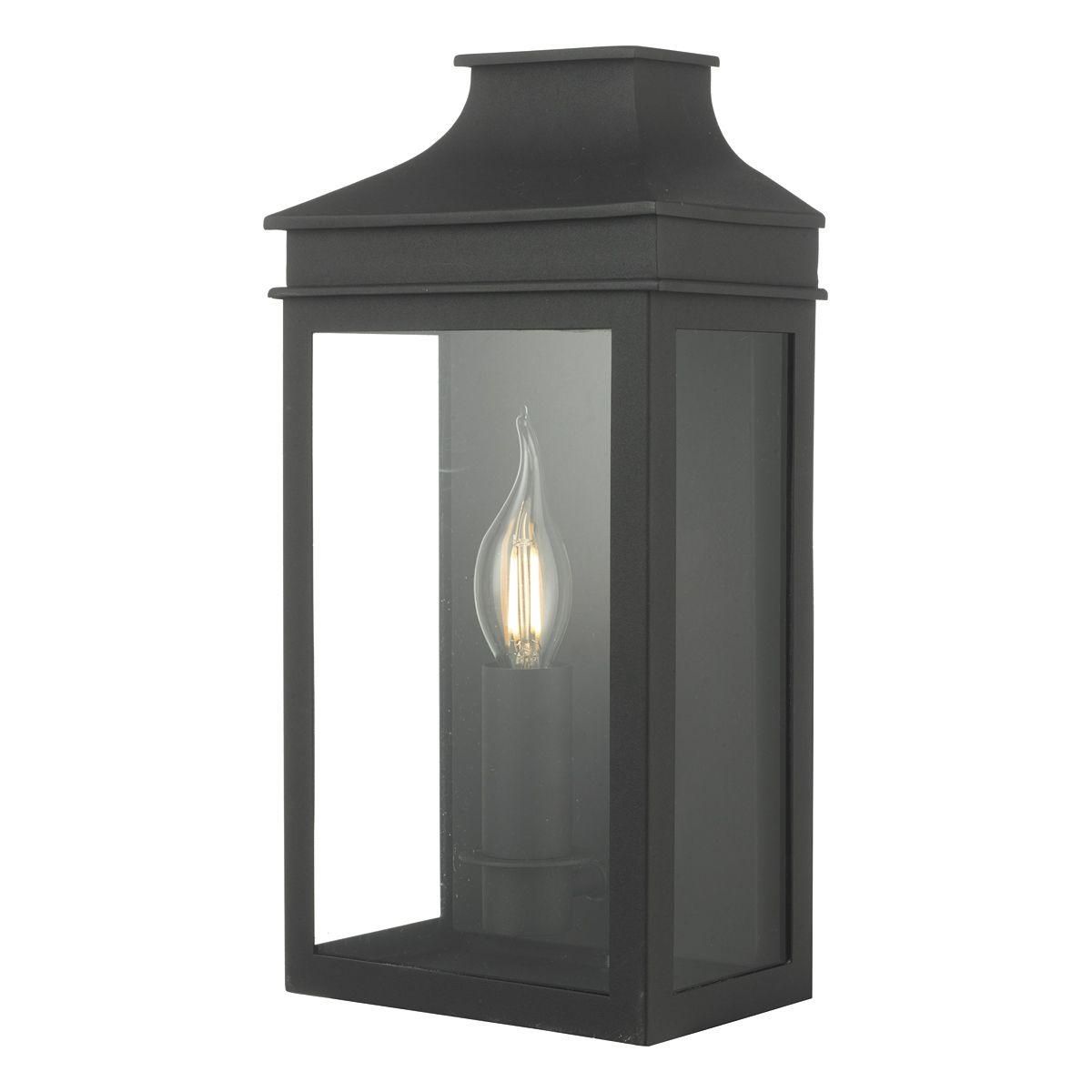 Traditional Flush Wall Light Finished in Black Traditional Flush Wall Light Finished in Black