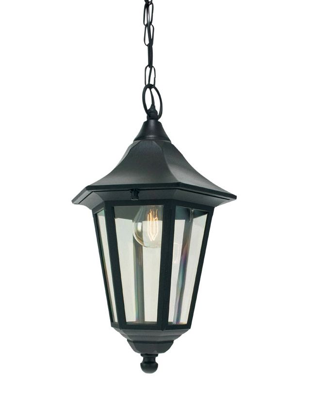 "Lynnewood" Black Traditional Hanging Chain Lantern