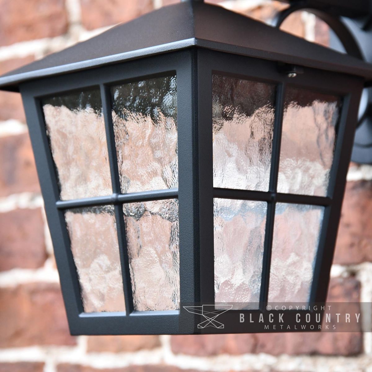Close-up of the Beveled Glass in the Lantern