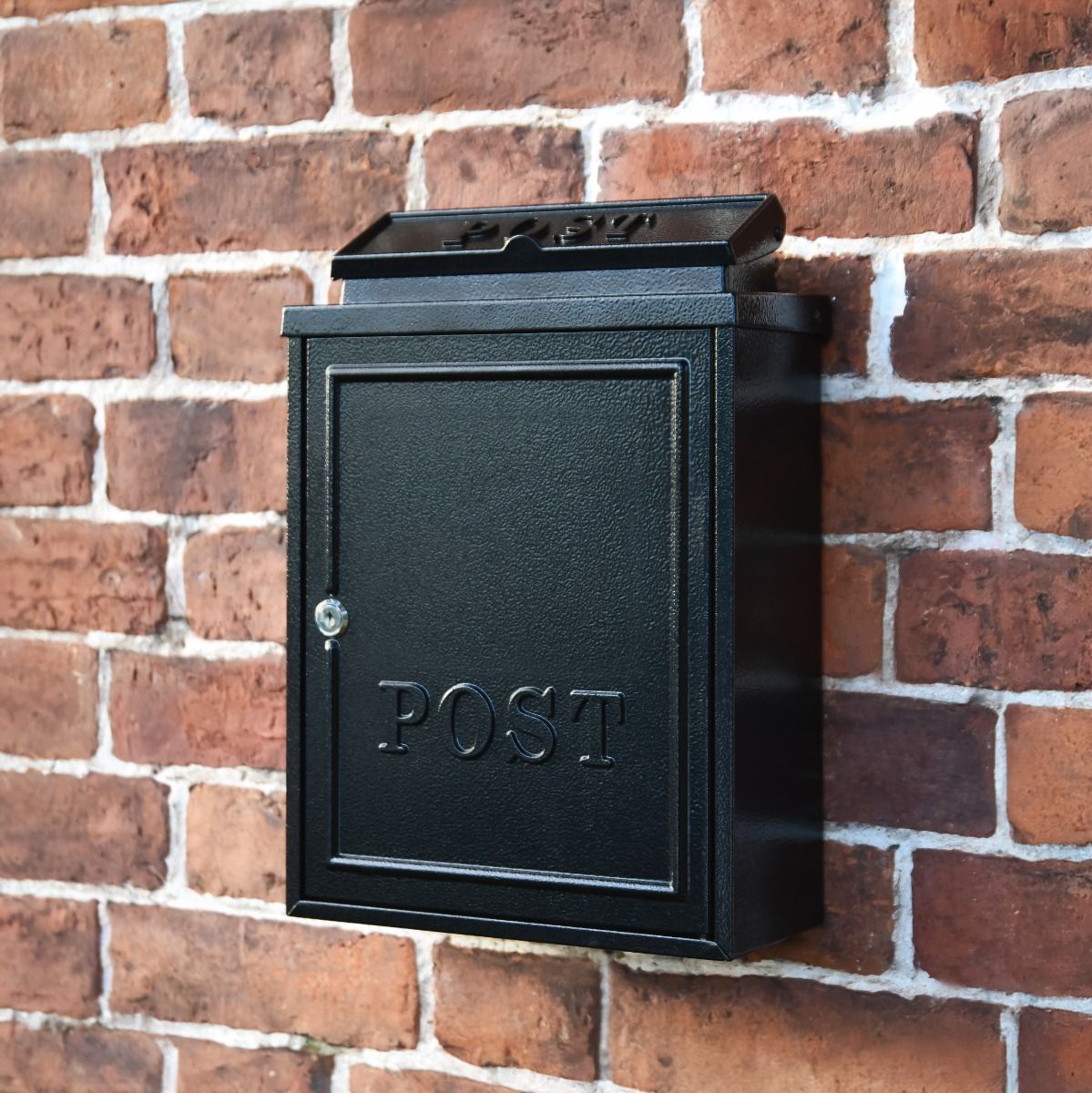 Black "Oxford" Wall Mounted Post Box 