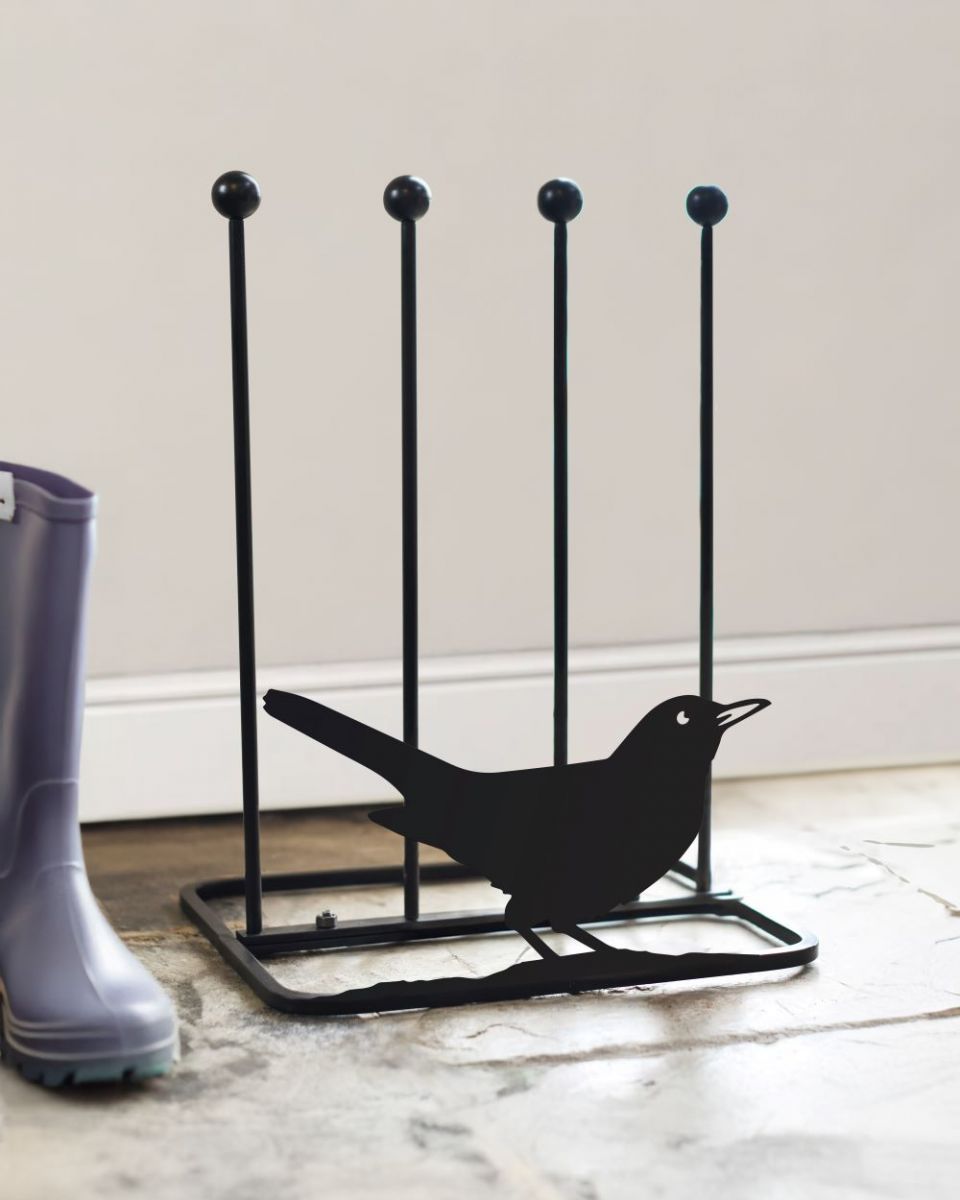 Blackbird boot rack with cream wall behind Blackbird boot rack with cream wall behind