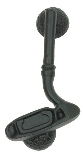 Black Iron Effect Golf Club Door Knocker Black Iron Effect Golf Club Door Knocker
