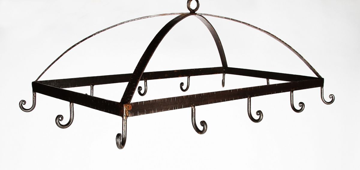 "Stallinswood" Blacksmith Hanging kitchen Utensil or Saucepan Rack