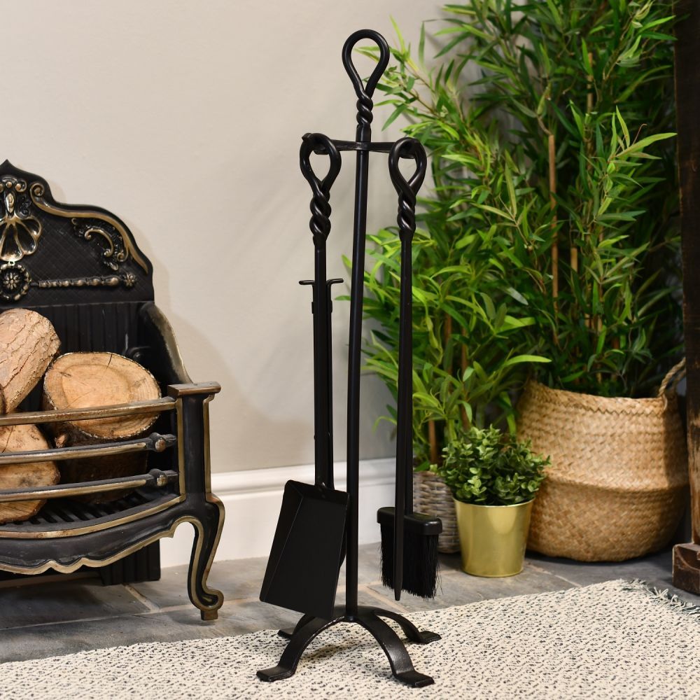 Blacksmith’s "Knot Design" Iron Companion Set 83cm