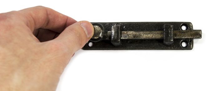 "Holmdale" Blacksmith Style Iron Door Bolt "Holmdale" Blacksmith Style Iron Door Bolt