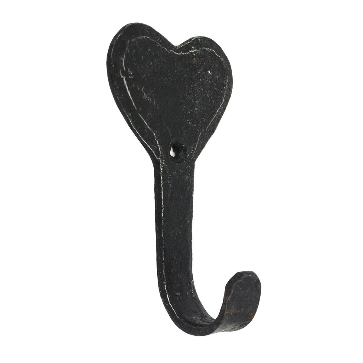 Blacksmith Style Iron Heart Hook