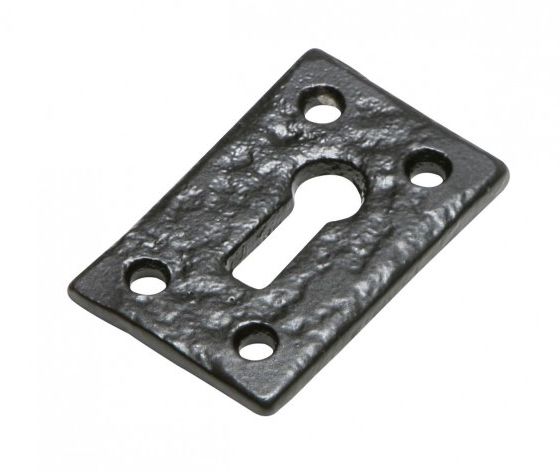 Blacksmith Style Pair of Door Knobs With Escutcheons Blacksmith Style Pair of Door Knobs With Escutcheons