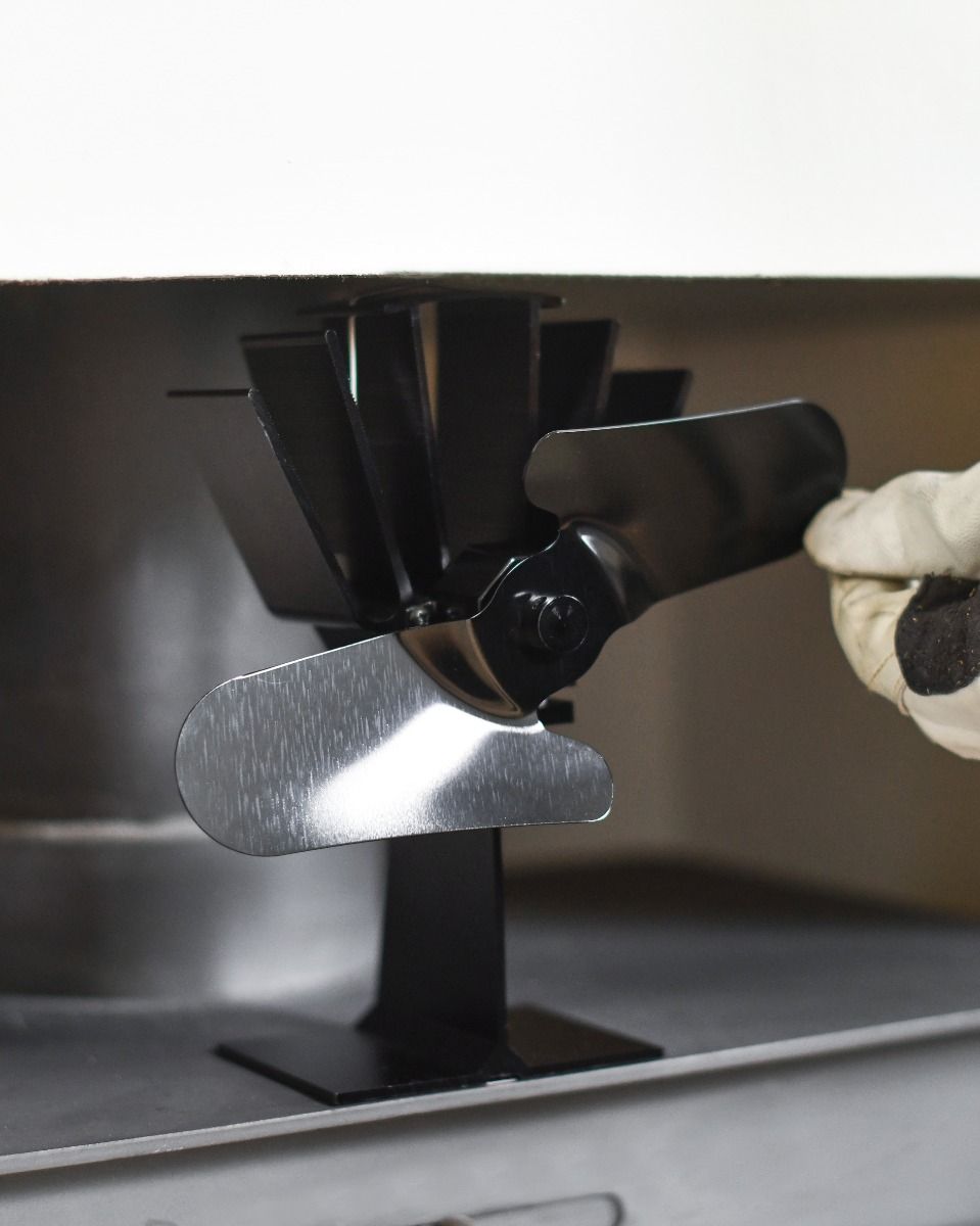 Two Blade stove fan to scale Two Blade stove fan to scale