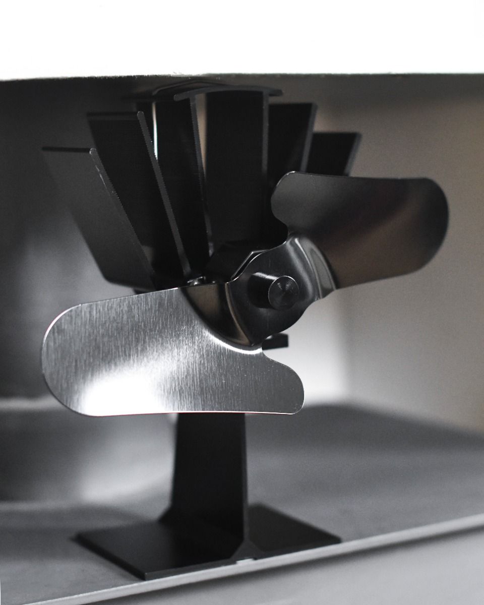 Two Blade stove fan black Two Blade stove fan black