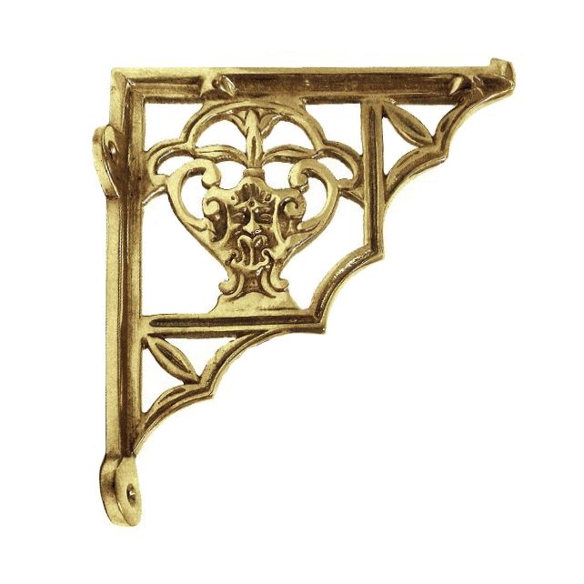 Polished brass Blossville Brass wall bracket